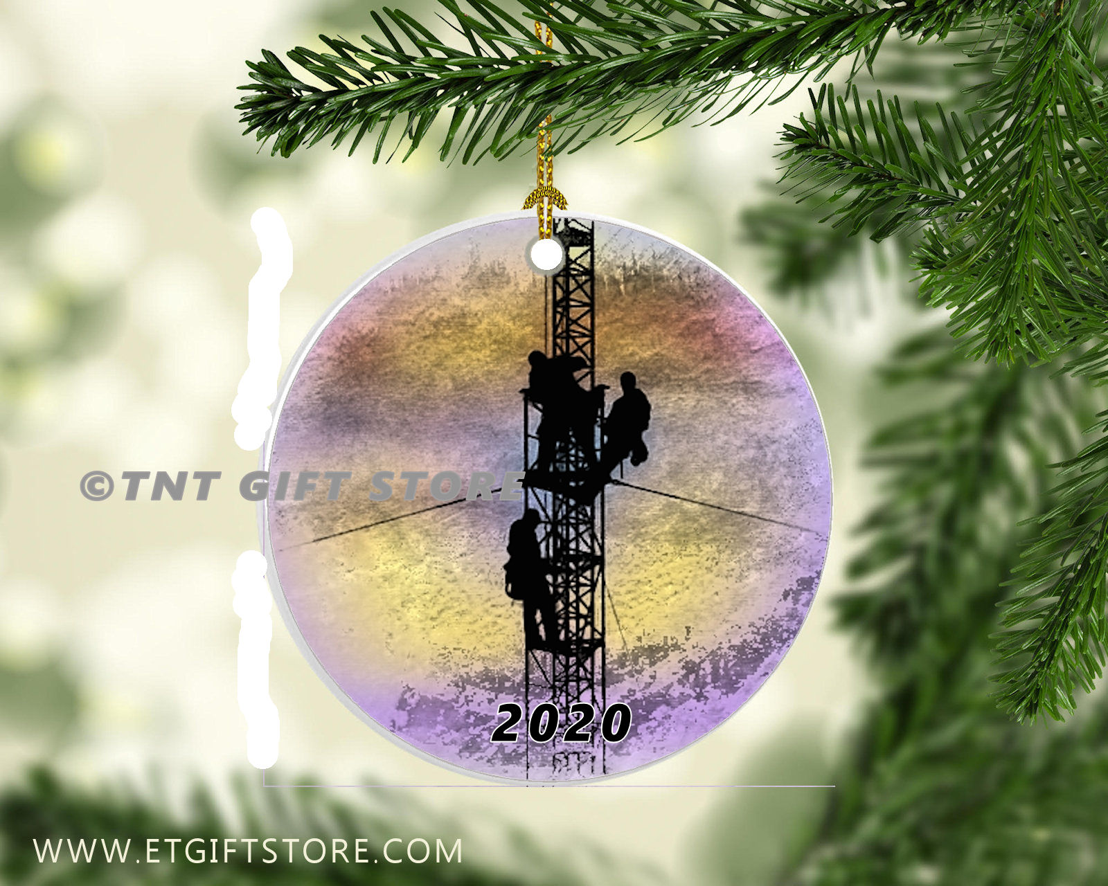 Tower Technicians Cell phone towers tree ornament